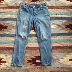 Free People Skinny Blue Denim Jeans